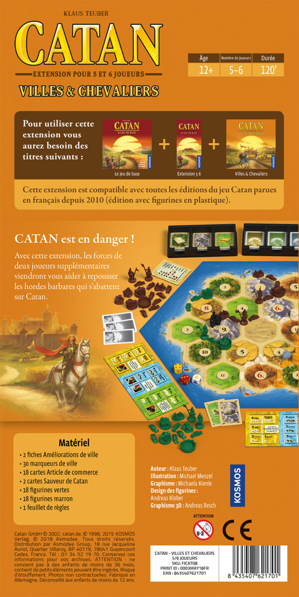 Catan - Villes & Chevaliers 5-6 joueurs – Image 2